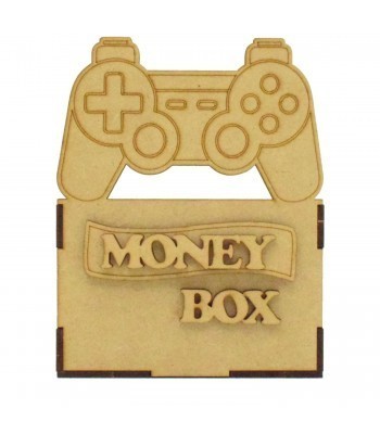 Laser Cut Small Money Box - Playstation Controller Design